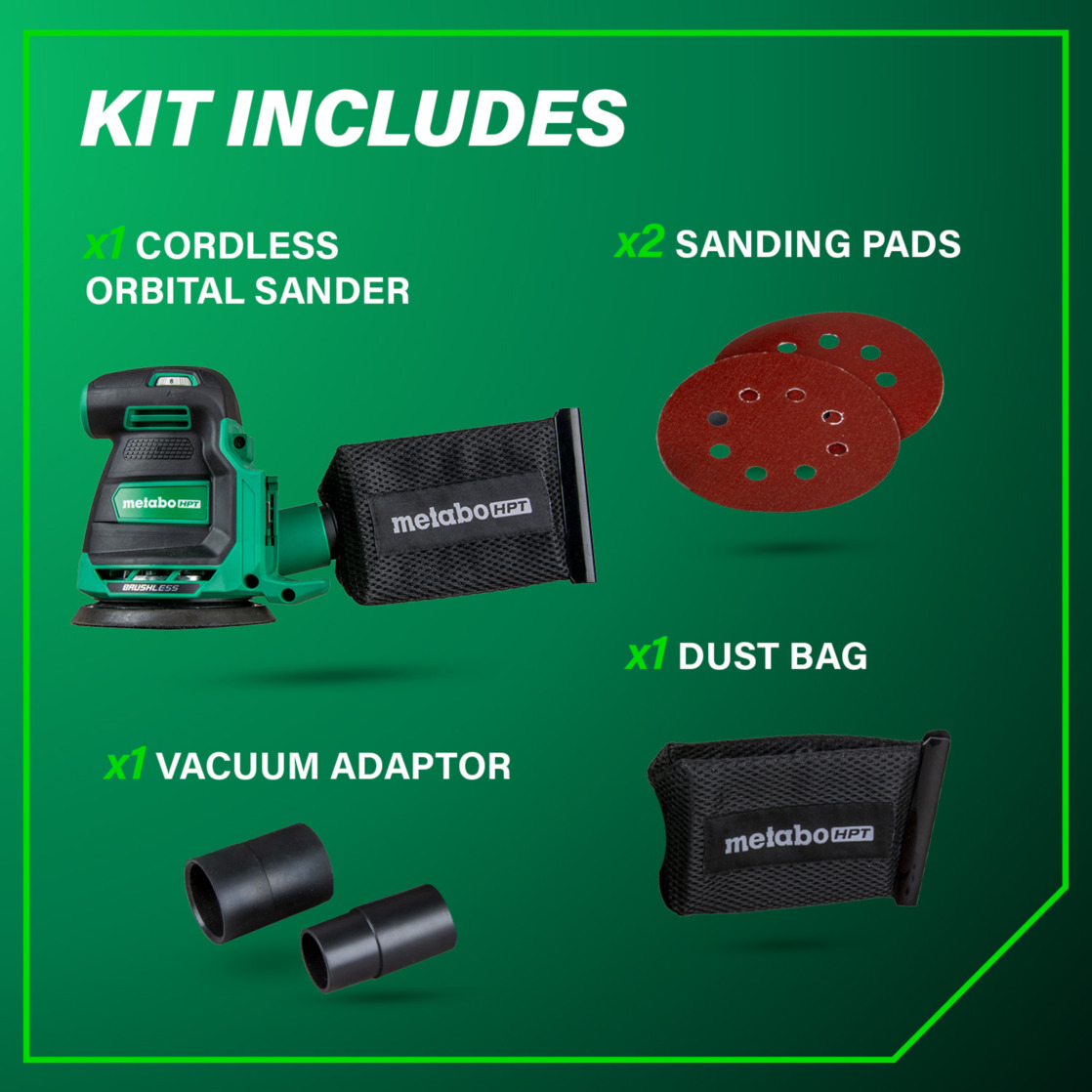 Metabo HPT 18V Random Orbital Sander 5-Inch photo 5