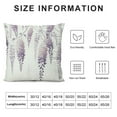 thumbnail image 5 of COMIO Spring Pillow Covers, Purple Lavender Decorative Throw Pillows,Vintage Plant Flower Floral Summer Seasonal Outdoor Decor Pillowcase Cushion Cover for Couch Sofa, 5 of 5