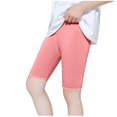 thumbnail image 5 of ZACPNCV Girls Bermuda Shorts Knee Length Summer Casual Shorts Lightweight Elastic Waist Short Pants Orange 13-14 Years, 5 of 7