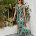 thumbnail image 3 of Bohemian Pattern Vestido Sin Mangas Vestidos Para Mujer, Vestido Suelto De Verano 2025, 3 of 5