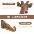 thumbnail image 4 of 2pc Perchas de pared Animal Almacenamiento Ganchos Ciervos Cabeza Ganchos Clave Colgante Ganchos, 4 of 6