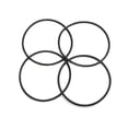 thumbnail image 2 of Captain O-Ring – Replacement 3.5” O-Rings for APEC Essence, Ultimate Reverse Osmosis RO Water Filter Housings (4 Pack) (Version A (O-RING-SET)), 2 of 4