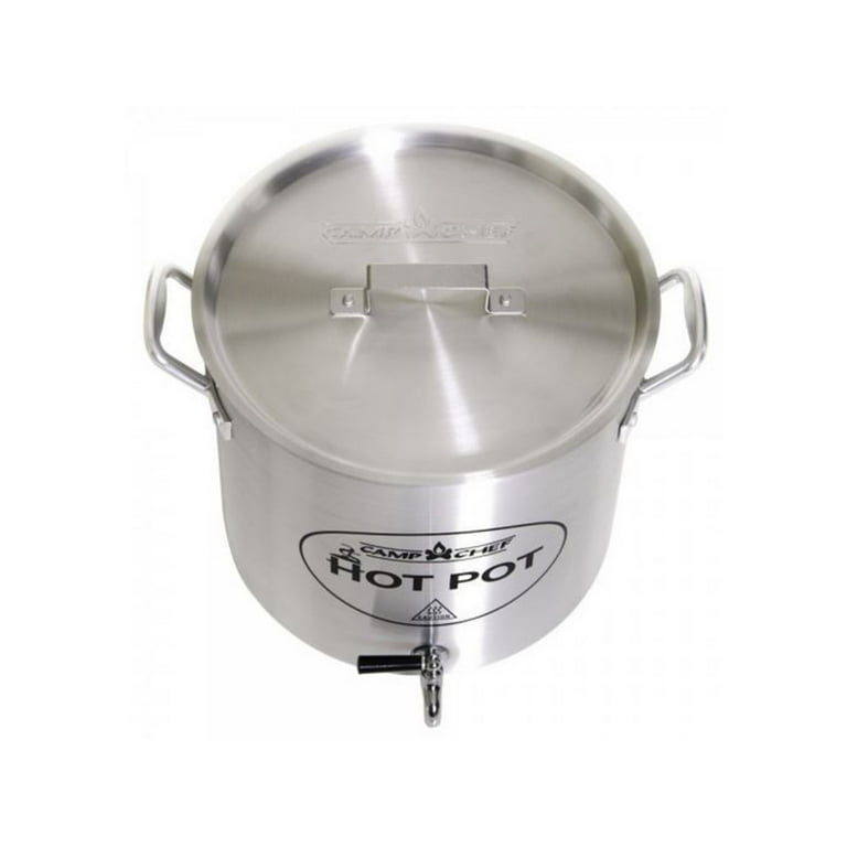 Camp Chef Aluminum Hot Water Pot, 20 Quart Volume, Spigot Valve,outdoor