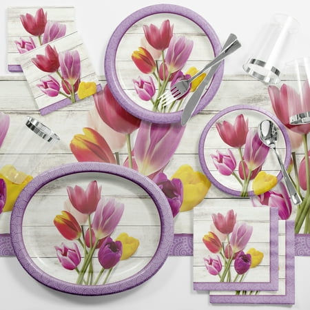 Beautiful Blossoms Floral Deluxe Party Supplies Kit