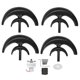 thumbnail image 1 of Wind Turbine Kit 400W 4 Blade Generator AC Motor Solar System Lantern Type Double‑Layer Black48V, 1 of 5