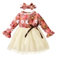 thumbnail image 1 of goowrom Robe d'Halloween pour Tout-Petite Fille, Robe en Tulle Citrouille + Bandeau, 1 of 9