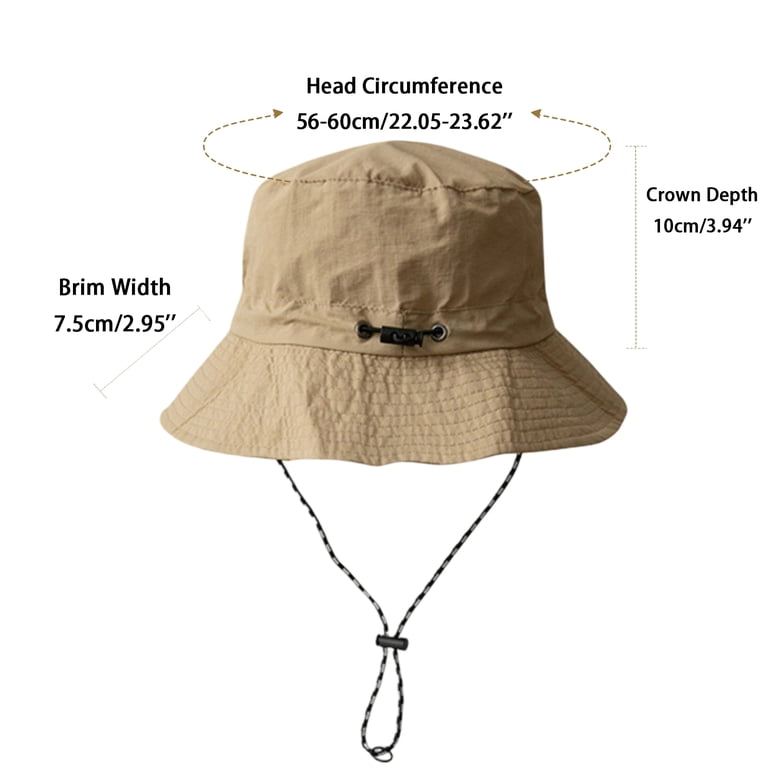 Packable Bucket Hat with Chin Strap - Quick Dry UPF 50+ Sun  display picture 1