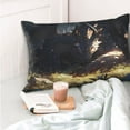 thumbnail image 4 of Salouo Sleeping Dragon In Forest Pattern Pillow Cases,1PC Pillow Covers with Envelope Closure Decorative Pillow Case for Bed Couch,Pillows Not Included-14"x20", 4 of 6