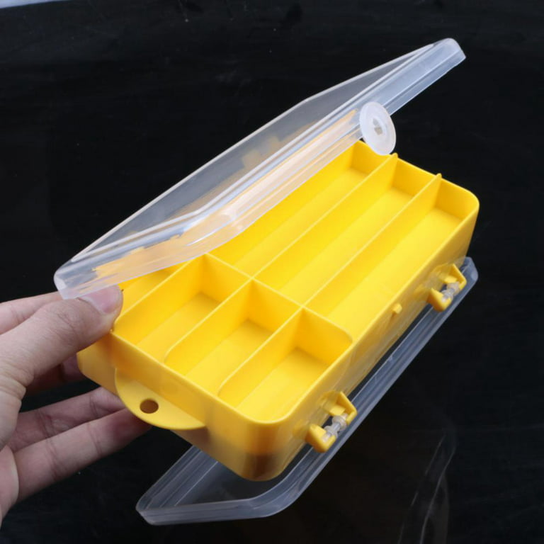Double Sided Multi Compartments Fishing Tackle Boxes Fishing Lure Box  Organizer, Fishing Bait Tackle Storage Case, Container Box for Jewelry  Beads Earring Hook 