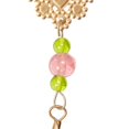 thumbnail image 6 of DecMode 31" Gold Metal Floral Windchime with Glass Beads and Cone Bells, 6 of 11