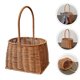 thumbnail image 5 of IDEANATEGRATE Cesta De Rattan Tejida Con Asa Marrón Para Almacenamiento Y Del Hogar, 5 of 7
