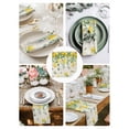 thumbnail image 3 of Watercolor Lemon Cloth Napkins Set of 6 Reusable Dinner Napkins, Eucalyptus Leaf Fruit Yellow Flower Cocktail Napkin Washable Table Napkins for Wedding/Holiday Party/Baby Shower 20"x20", 3 of 7