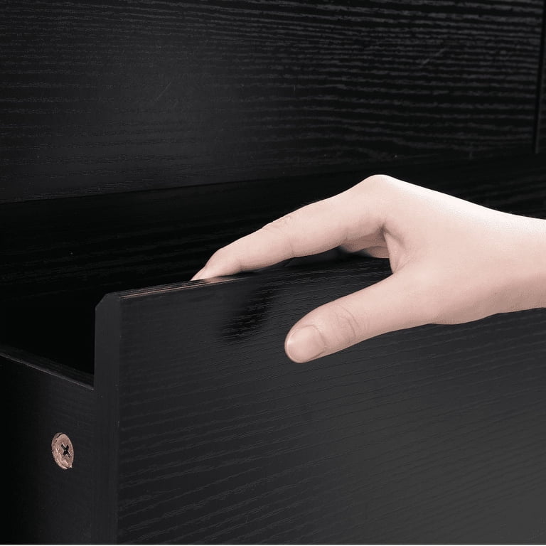 Homfa 6-Drawer Double Dresser, Black Modern photo 2