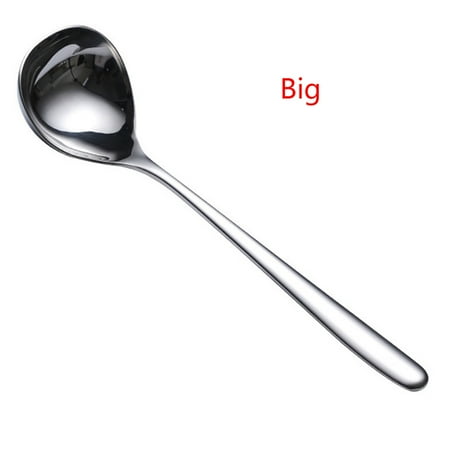 

Round Long Handle Soup Ladle Home Use Stainless Steel Deepen Spoon Thicken