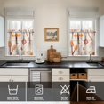 thumbnail image 2 of Mushroom (62) Kitchen Curtains - Vintage Tier Curtains for Bathroom Living RV Rod Pocket Window Drapes 36 Inch 2 Panels Set 27.5"x24" Window Treatment Tiers, 2 of 4