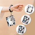 thumbnail image 3 of Llavero de silicona para mujer, pulsera, cartera, pulsera, llavero, tarjetero, llavero (vacas) Sincero  Hogar, 3 of 7
