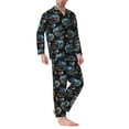 thumbnail image 2 of Daiia Cool Off-Road Vehicle for Men's Long-Sleeved Pajama Set – Soft & Comfortable Sleepwear Button-Up Pajamas Cozy Lounge Wear-X-Large, 2 of 7