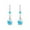 C#257, variant on Momihoom Silver White Cubic Zirconia Earrings Dangling for Women Spiral Hanging Shaped Teardrop Earrings for Bridal or Gift