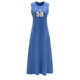 thumbnail image 1 of Vestido largo de verano para mujer, vestido ligero de primavera con cuello redondo para salir de viaje , L L, 1 of 7