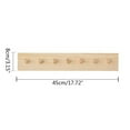 thumbnail image 7 of Nordic Style Solid Wood Hook Door Hanger Wall Hanging Rack Decorative Coat Key Storage Hooks Beech Wood Rack furnishing, 7 of 7