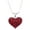 Red, variant on cocojewelry Small Heart Crystal Pave Pendant Necklace Valentine's Day Jewelry
