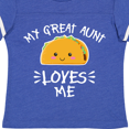 thumbnail image 4 of Inktastic My Great Aunt Loves Me with Taco Illustration Boys or Girls Toddler T-Shirt, 4 of 5