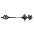 thumbnail image 4 of Renovators Supply Black Wrought Iron Wall Double Hooks Decorative Birdcage Style 8" Rust Resistant Wall Mount Dual Hooks for Coat, Robe or Hat Holder Hanger w/Hardware Pack of 2, 4 of 8