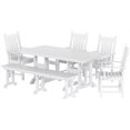 thumbnail image 3 of Ensemble Table à Manger et Chaises 6 Pcs avec Banc de Salle à Manger, 3 of 4