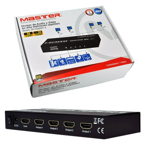 Divisor de señal HDMI Master  1.3b 4 canales MV-HDMISP1-4