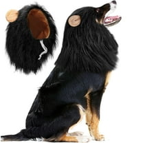 Lion Mane for Dog, Adjustable Halloween Lion Costume Wig with Ears for Medium and Large Dogs, Christmas Fancy Dog Lion Costume for Parties & Photoshoots