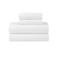 thumbnail image 3 of Superior Fieldstone Embroidered Cotton Bed Sheet Set, King, White/White, 3 of 11