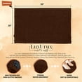 thumbnail image 5 of LuxUrux Plush Brown Microfiber Bath Rug, 15" x 23", Waterproof, 5 of 7