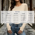 thumbnail image 4 of Solid Color Shirts For Women Women's Long-Sleeve Crew Neck Base Layer Top With Thumbholes Stretchy Fabric Khaki XL, 4 of 9