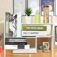 thumbnail image 6 of Desktop Organizer Office Storage Rack Adjustable Wood Display Shelf - Free Style DIY Display - True Natural Stand Shelf - Light Wood, 6 of 24