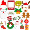 thumbnail image 1 of 20 Pcs Christmas Party Photo Booth With Stick Props Kit For Adults, 1 of 5