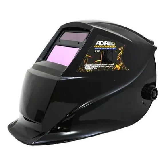 Careta Electronica Adir Soldar Automático Weld Negra 6712