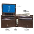 thumbnail image 4 of Billetera Columbia RFID Passcase de piel para hombre, 4 of 5