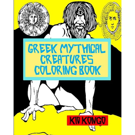 Greek Mythical Creatures Coloring Book (Paperback)