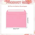 thumbnail image 2 of Uxcell 7.5x5.5 Inch Invitation Envelopes, 20 Pcs Self-Seal for A7 Weddings and Cards Pink, 2 of 7