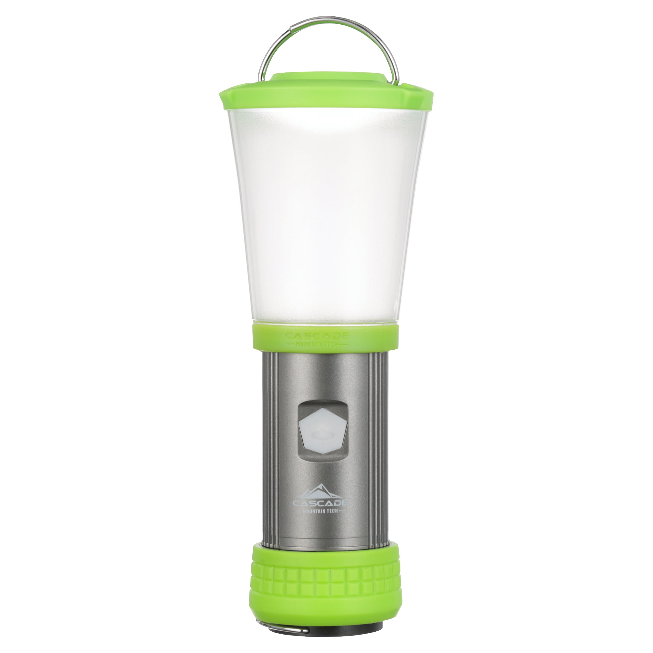 Cascade Mountain Tech Convertible Lantern & Flashlight, Uses AA Batteries,  Water Resistant, 500 Lumens Light Output – Dark Grey
