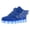 Blue, variant on Modisza Kids Light up Shoes Boy Girl Sneakers Sport Walking Shoe Hook and Loops Wing Tennis Sneaker Gift for Boys Girls Blue Size 2.5