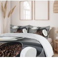 thumbnail image 6 of Ambesonne Espresso Grey Duvet Cover Sets, Poured Coffee Beans, 2-Queen, Brown Grey White, 6 of 7