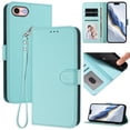 thumbnail image 1 of GANGXUN Wallet Case for iPhone 6/7/8 – Magnetic Closure, RFID Blocking, Wrist Strap, Wireless Charging Compatible, 1 of 6