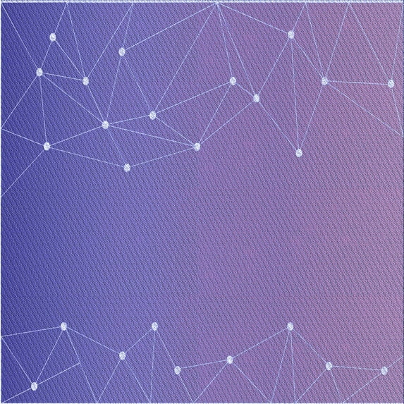 Ahgly Company Machine Washable Indoor Square Transitional Slate Blue Area Rugs, 6' Square