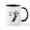 White/Black Inside, variant on CafePress - Moo Giraffe Goat Mug - 11 oz Ceramic Mug - Novelty Coffee Tea Cup