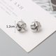 thumbnail image 1 of Pendientes pequeños de Metal para mujer, aretes redondos retorcidos de Color dorado, pequeños e inusuales, joyería de moda, 1 of 4