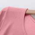 thumbnail image 5 of Besolor Womens Plus Size Pajama Tops Crewneck Long Sleeve Pullover Shirts Ladies Fall Casual Solid Color Undershirts, 5 of 9