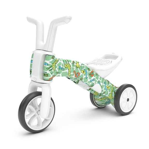 Chillafish Bunzi "FAD" Limited Edition gradual balance bike and tricycle, 2-in-1 ride on toy for 1-3 years old, toddler tricycle and adjustable lightweight balance bike in 1, Girafitti