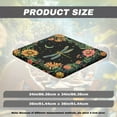 thumbnail image 6 of FKELYI Vintage Sunflower Dragonfly Print Square Fitted Table Cover Tablecloth with Elastic Edge Stretchable Card Tables Top Cover for Dining Kitchen Home Party, 34x34 inch, 6 of 6