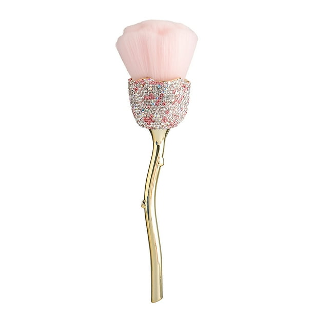 Cepillo de Polvo de Uñas Brocha de Maquillaje Rosa Brocha de Polvo Grande Herramientas de Belleza